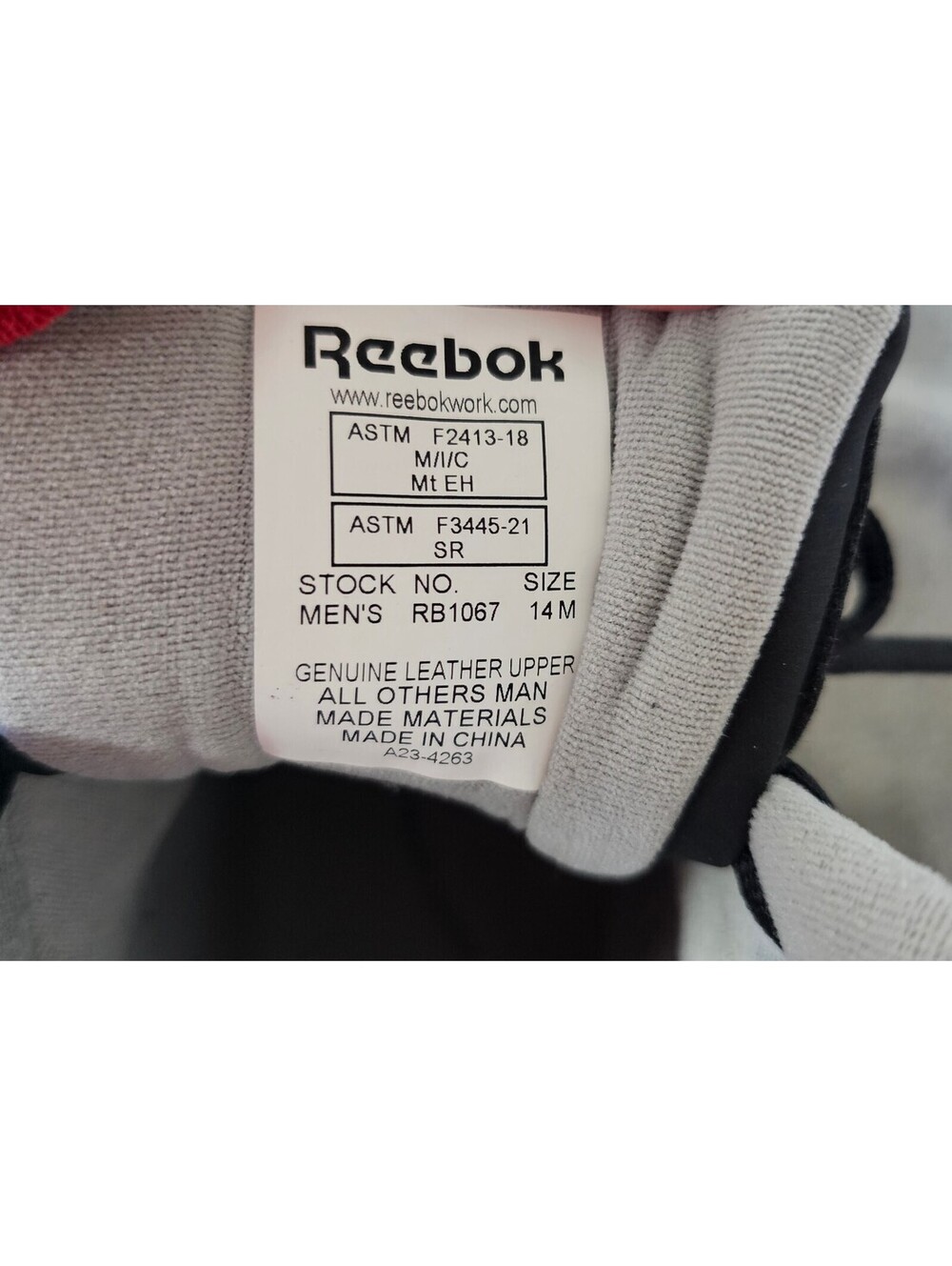 Reebok Beamer Composite Toe Waterproof Boots Men's Size 14 New in Box RB1067 - Picture 10 of 10